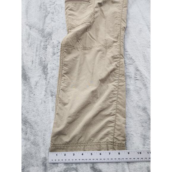 Eddie Bauer Nylon Cargo Pants Size 35/30 Tan Outdoors Fishing Hunting Hiking - Picture 14 of 15